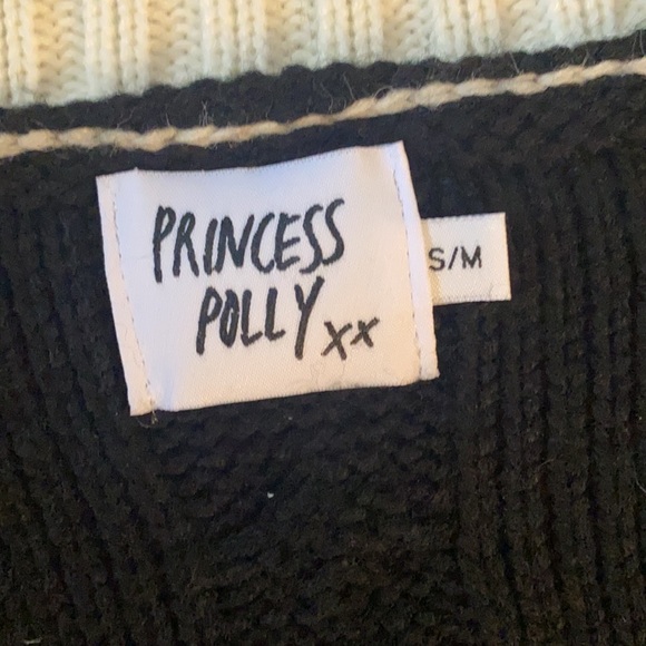 Princess Polly varsity girl mini dress black/white - Picture 3 of 4